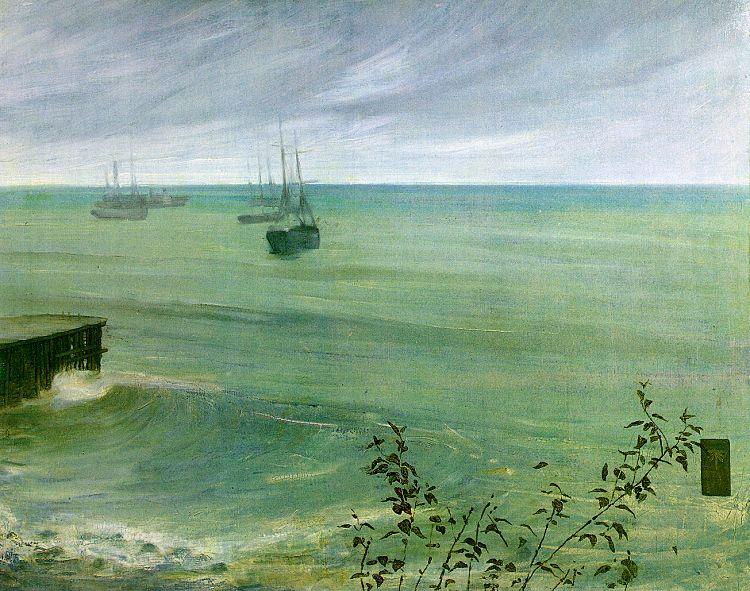 James Abbott McNeil Whistler Symphony in Grey and Green Norge oil painting art